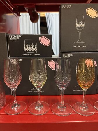 14 stk. ass. Frederik Bagger glas