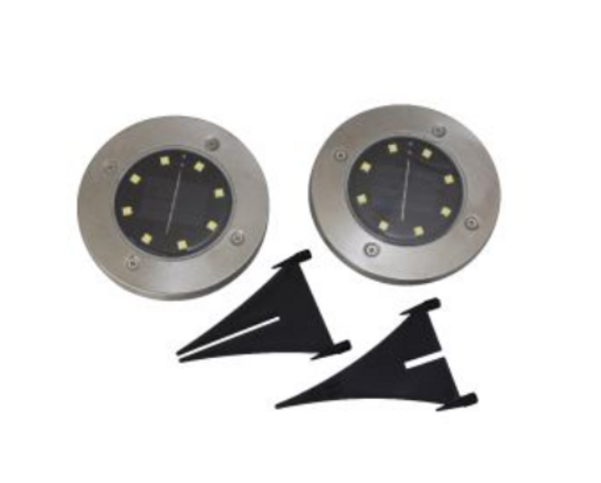 8 pk. Led Havespots Udendørs M Solcelle Funktion 2 Pak 