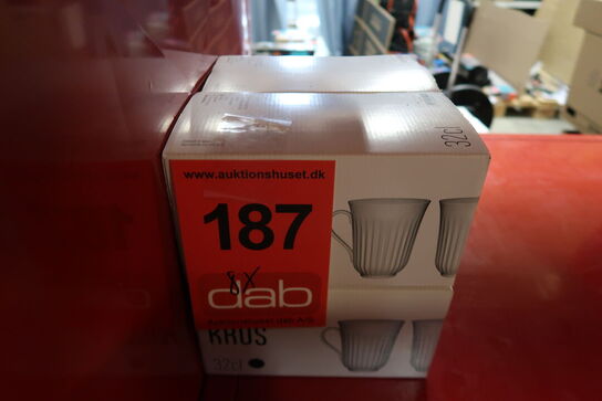 4 pk. Lyngby krus mørkeblå 2 stk. 32 cl