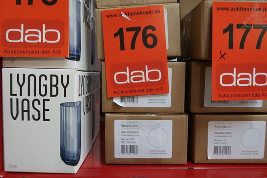 12 stk. Specktrum Glasdekoration - White Pearl