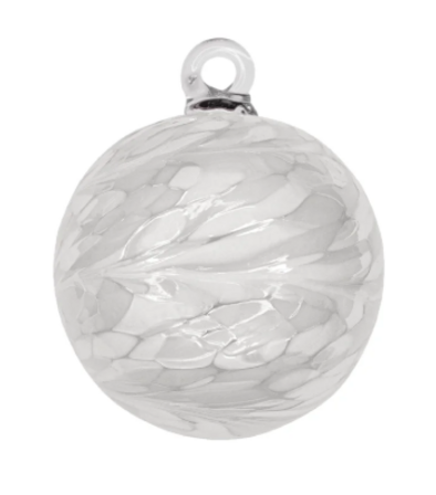 12 stk. Specktrum Glasdekoration - White Pearl