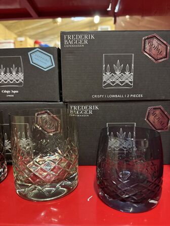 6 stk. ass. Frederik Bagger glas