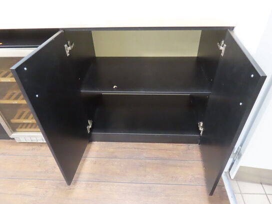 Skabe med bordplade 310x55 cm (vinkøleskab medfølger ikke)