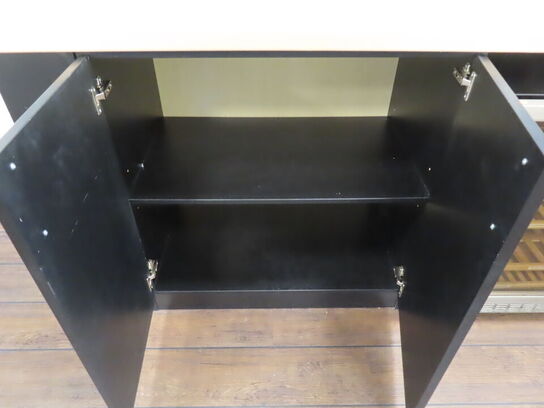 Skabe med bordplade 310x55 cm (vinkøleskab medfølger ikke)