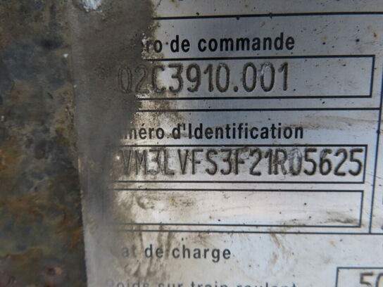 3-akslet køletrailer med Carrier Maxima 1200, inkl. div dæk og hjul