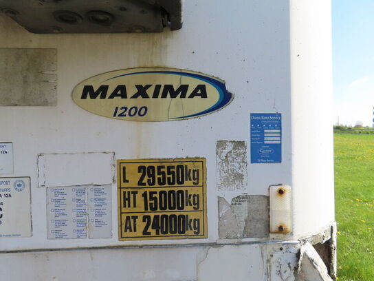 3-akslet køletrailer med Carrier Maxima 1200, inkl. div dæk og hjul