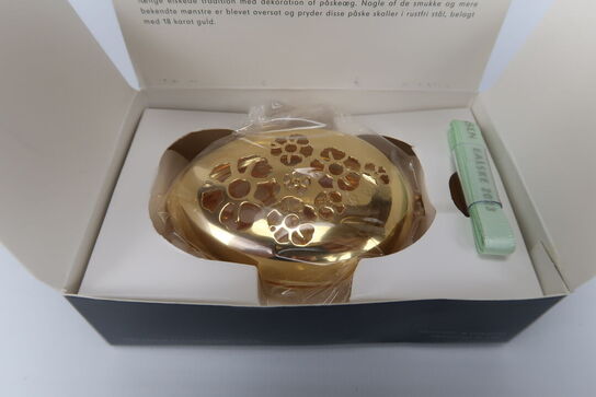 4 pk. Georg Jensen påskeæg 2023 ornament guld