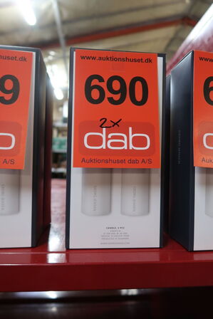 2 pk. Georg Jensen bloklys 2 stk. H25 cm Ø6cm