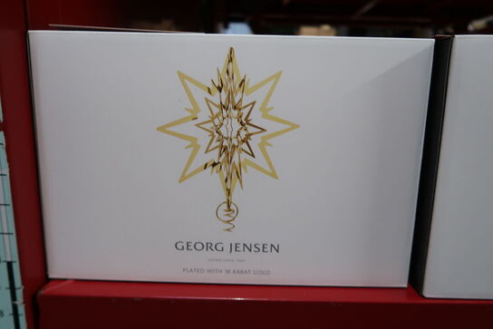 Georg Jensen juletræstjerne stor forgyldt