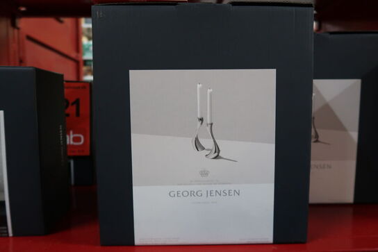 Georg Jensen Cobra lysestage 2 stk. 20 cm med lys