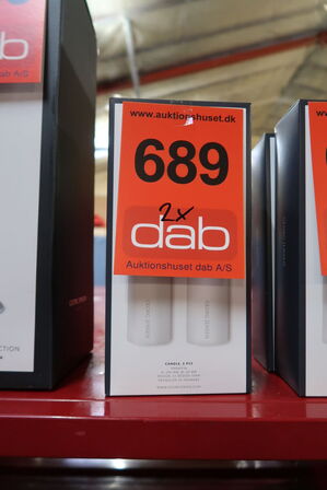 2 pk. Georg Jensen bloklys 2 stk. H25 cm Ø6cm