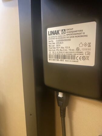 Fem hæve/sænkeborde 