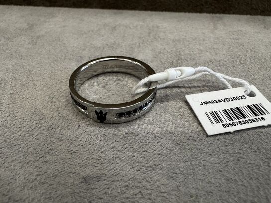Fingerring MASERATI ICONIC RING SS BLACK CZ BLACK SZ19