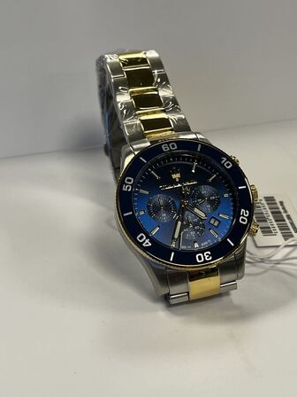 Armbåndsur  MASERATI COMPETIZIONE 43 MM CHR BLUE DIAL BR SS+YG