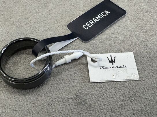 Fingerring MASERATI CERAMIC RING BAND CERAMIC BLACK SZ25