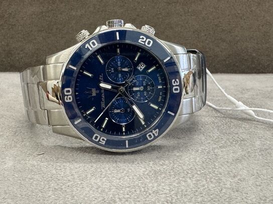 Armbåndsur  MASERATI COMPETIZIONE 43 MM CHR BLUE DIAL BR SS