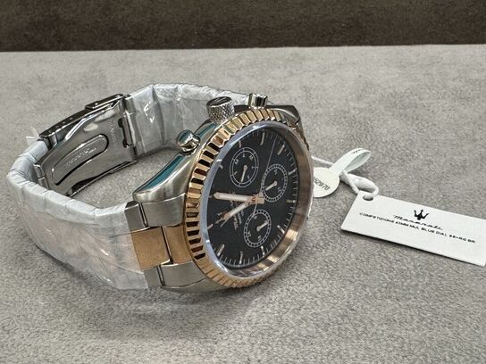Armbåndsur  MASERATI COMPETIZIONE 43 MM MUL BLUE DIAL SS+RG BR