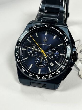 Armbåndsur  MASERATI VELOCITA 43 MM CHRO BLUE DIAL BLUE BR