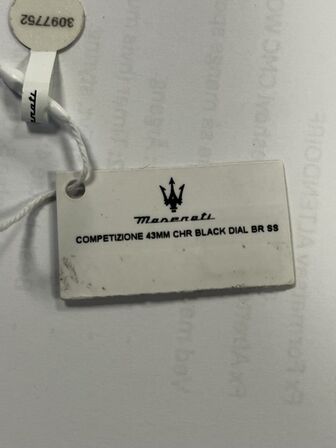 Armbåndsur  MASERATI COMPETIZIONE 43 MM CHR BLACK DIAL BR SS