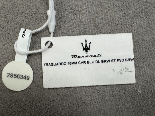Armbåndsur  MASERATI TRAGURADO 45 MM CHR BLU DL BRW ST PVD BRW
