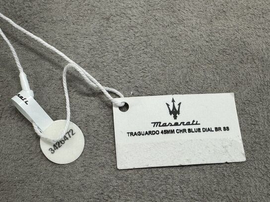 Armbåndsur  MASERATI TRAGUARDO 45 MM CHR BLUE DIAL BR SS