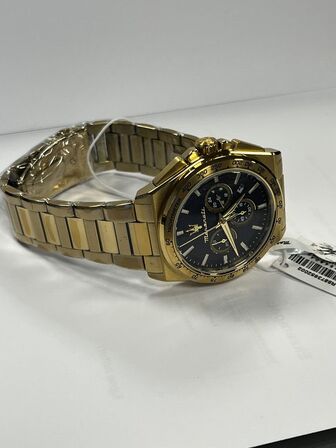 Armbåndsur  MASERATI VELOCITA 43 MM CHRO BLUE DIAL YG BR