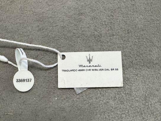 Armbåndsur  MASERATI TRAGUARDO 46 MM CHR W/SILVER DIAL BR SS