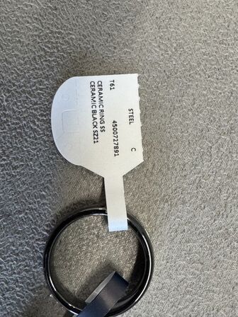 Fingerring MASERATI CERAMIC RING SS CERAMIC BLUE SZ19