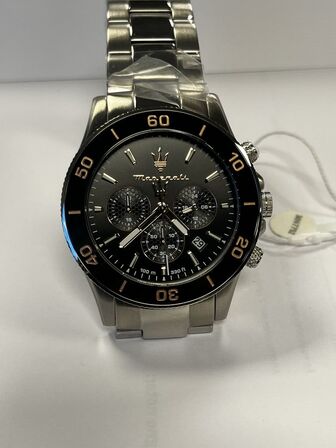 Armbåndsur  MASERATI COMPETIZIONE 43 MM CHR BLACK DIAL BR SS