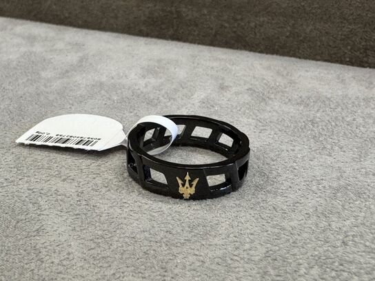 Fingerring MASERATI ICONIC RING SS YG+BLACK SZ23