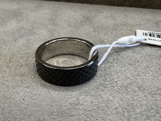 Fingerring MASERATI ICONIC RING BAND SS BLACK SZ19