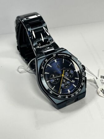 Armbåndsur  MASERATI VELOCITA 43 MM CHRO BLUE DIAL BLUE BR