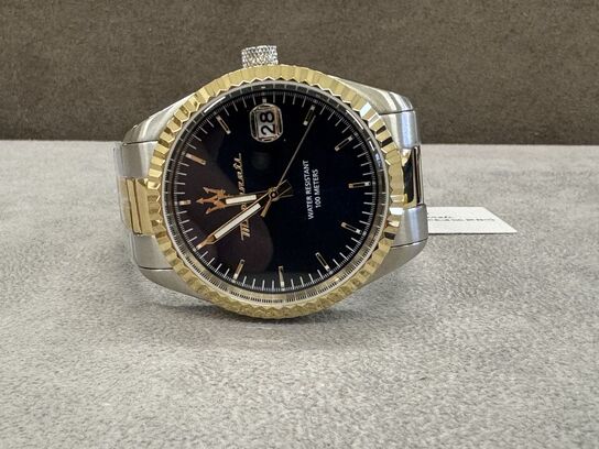 Armbåndsur  MASERATI COMPETIZIONE 43 MM 3H BLUE DIAL BR SS+YG