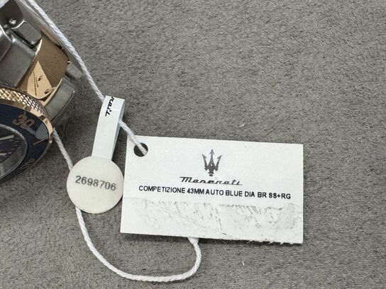 Armbåndsur  MASERATI COMPETIZIONE 43 MM AUTO BLUE DIA BR SS+RG