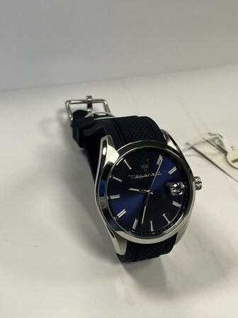 Armbåndsur  MASERATI ATTRAZIONE 43 MM 3H BLUE DIAL BLUE ST