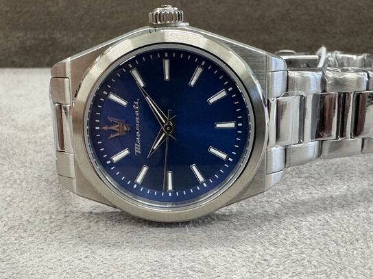 Armbåndsur  MASERATI VELOCITA 35 MM 3H BLUE DIAL SS BR