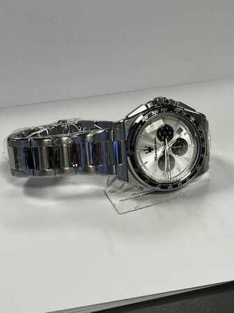 Armbåndsur  MASERATI VELOCITA 43 MM CHRO SILVER DIAL SS BR