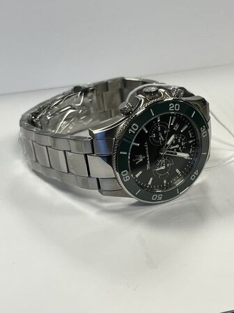 Armbåndsur  MASERATI COMPETIZIONE 43 MM CHR BLK DIAL SS BR