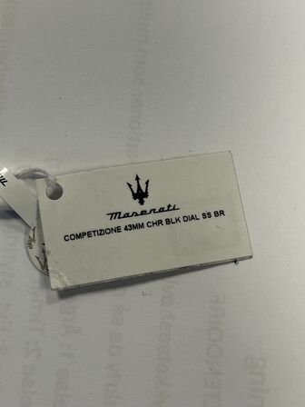 Armbåndsur  MASERATI COMPETIZIONE 43 MM CHR BLK DIAL SS BR