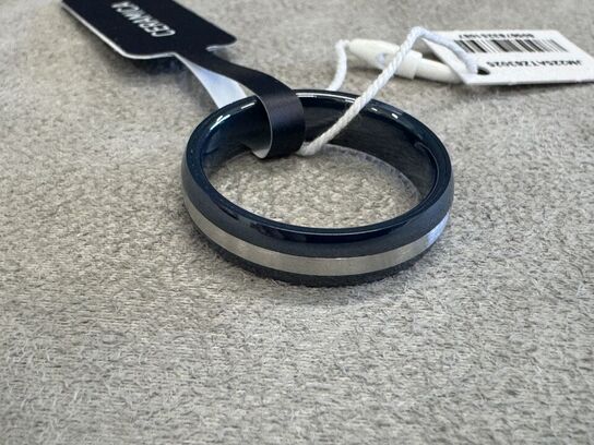 Fingerring MASERATI CERAMIC RING SS CERAMIC BLUE SZ27