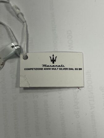 Armbåndsur  MASERATI COMPETIZIONE 43 MM MULT SILVER DIAL SS BR