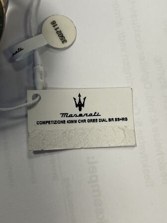 Armbåndsur  MASERATI COMPETIZIONE 43 MM CHR GREEN DIAL BR SS+RG