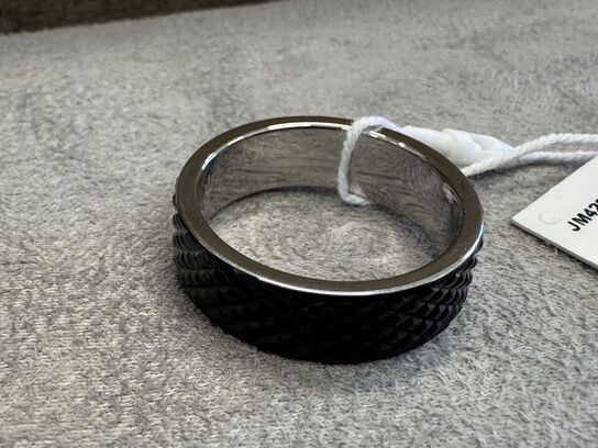 Fingerring MASERATI ICONIC RING BAND SS BLACK SZ23