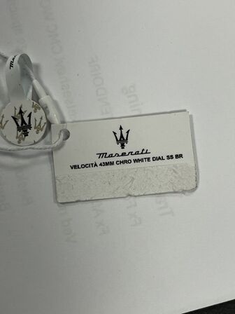 Armbåndsur  MASERATI VELOCITA 43 MM CHRO WHITE DIAL SS BR