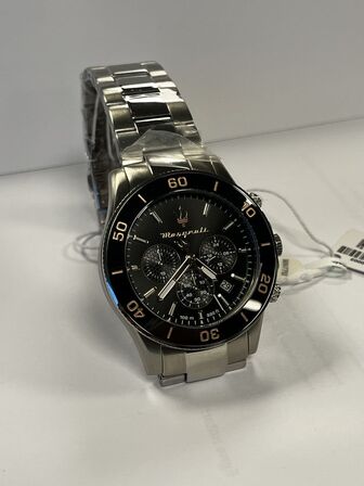 Armbåndsur  MASERATI COMPETIZIONE 43 MM CHR BLACK DIAL BR SS