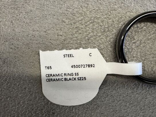 Fingerring MASERATI CERAMIC RING SS CERAMIC BLACK SZ25