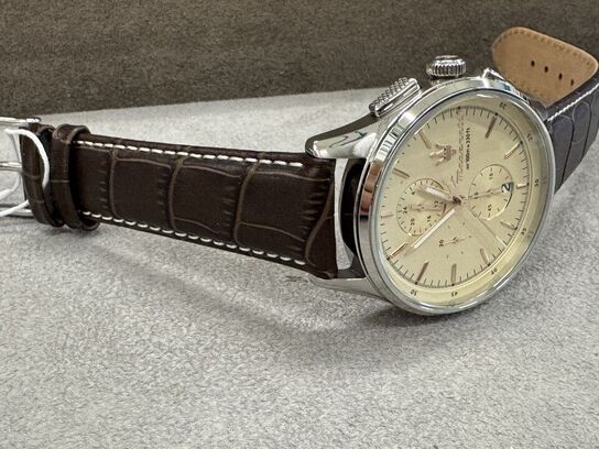 Armbåndsur  MASERATI SORPASSO 42 MM CHRO BEIGE DIAL BROWN ST