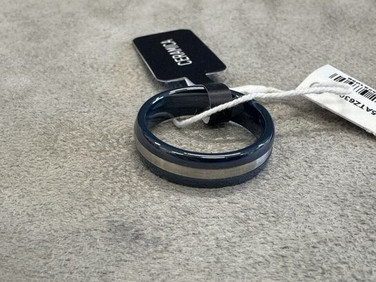 Fingerring MASERATI CERAMIC RING SS CERAMIC BLUE SZ19