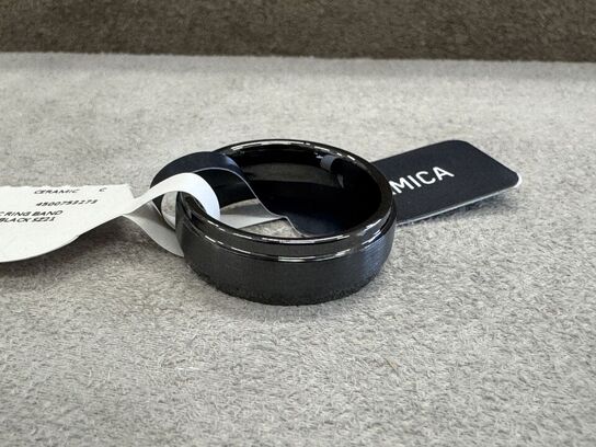 Fingerring MASERATI CERAMIC RING BAND CERAMIC BLACK SZ27