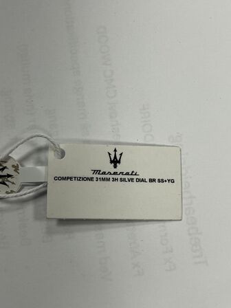Armbåndsur  MASERATI COMPETIZIONE 31 MM 3H SILVE DIAL BR SS+YG